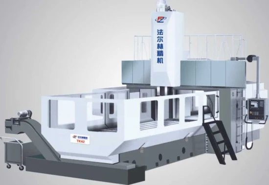 Máquina fresadora CNC de pórtico de feixe fixo de longa precisão para usinagem de alta precisão do tipo disco